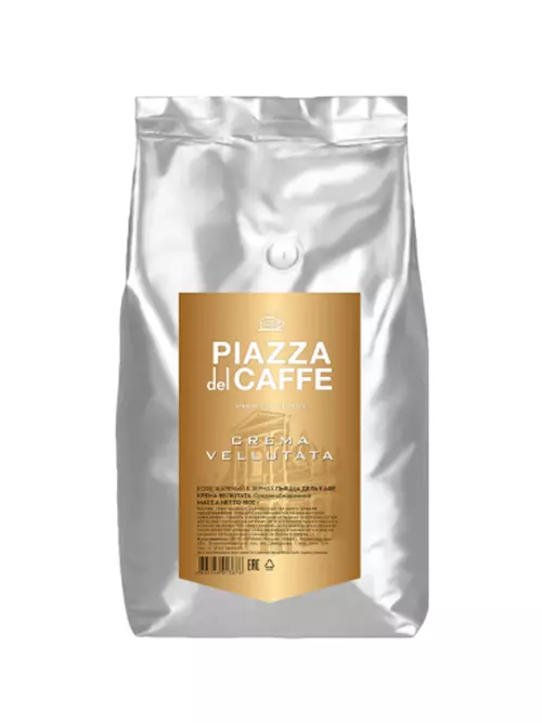 Зерновой кофе PIAZZA DEL CAFFE Crema Vellutata, 1кг.