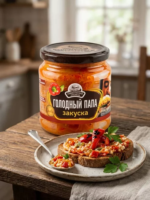 Закуска Голодный папа 460гр ст/б Семилукская трапеза